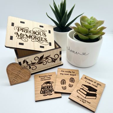 Teacher's Gift Memory Box and Memory Tokens